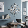 Compass Rose Metal Wall Art