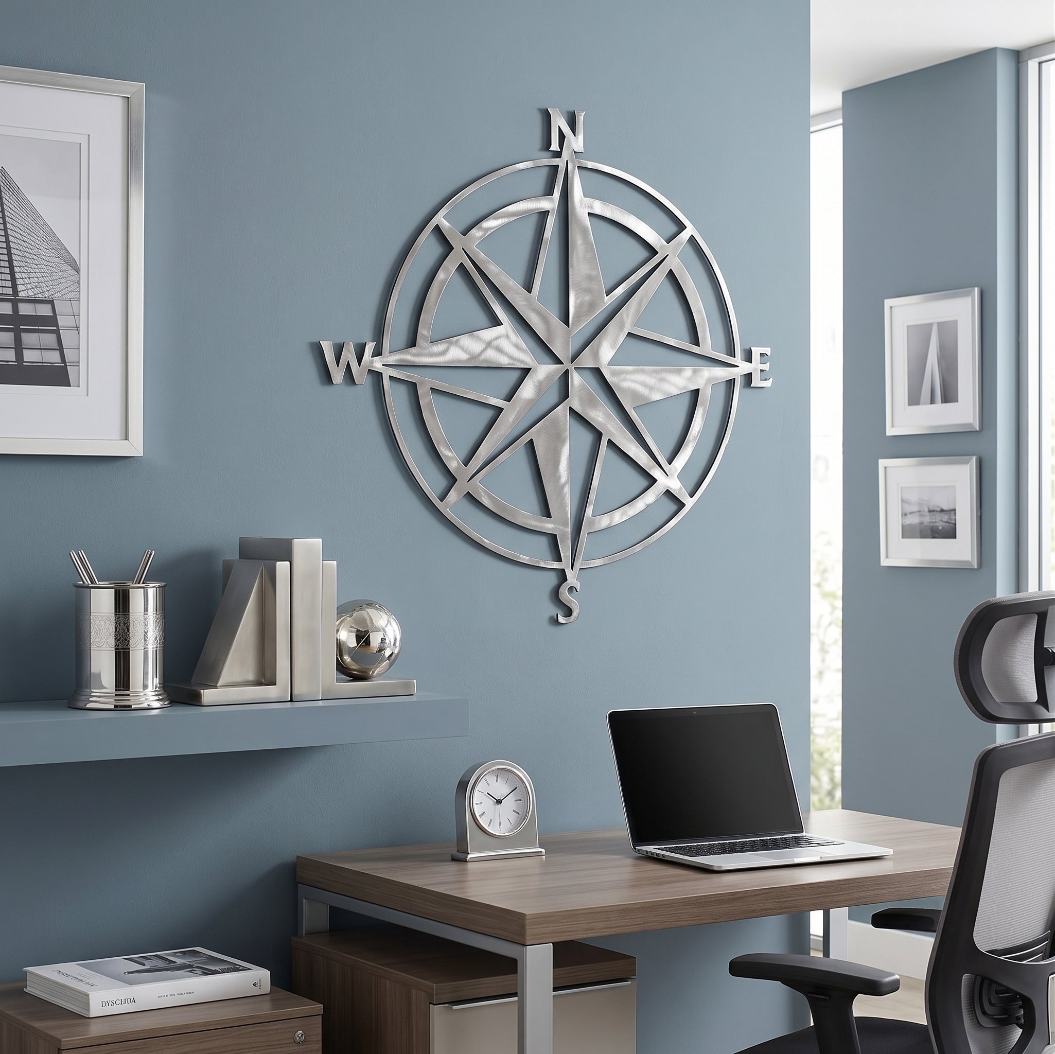 Compass Rose Metal Wall Art
