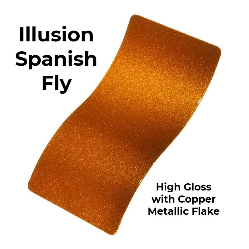 color panel Illusion Spanish Fly that has a high gloss finish with copper metallic flake